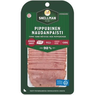 SNELLMAN OHUEN OHUT PIPPURINEN NAUDANPAISTI 130 G