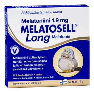 MELATOSELL LONG MELATONIINI 1,9MG 60 KPL