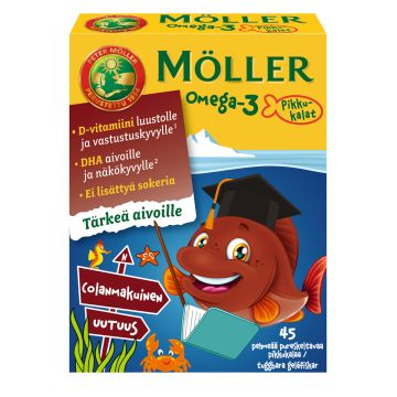 MÖLLER OMEGA-3 PIKKUKALAT COLANMAKUINEN 45 KPL