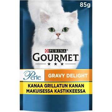 PURINA GOURMET PERLE GRAVY DELIGHT KANAA JA KASTIKETTA 85 G