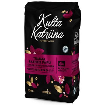 MEIRA KULTA KATRIINA PAPUKAHVI TUMMA PAAHTO 500 G