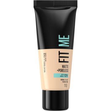 MAYBELLINE FIT ME MATTE + PORELESS -MEIKKIVOIDE 110 PORCELAIN