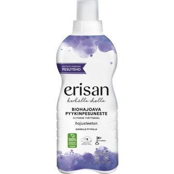 ERISAN PYYKINPESUNESTE HAJUSTEETON BIOHAJOAVA 850 ML