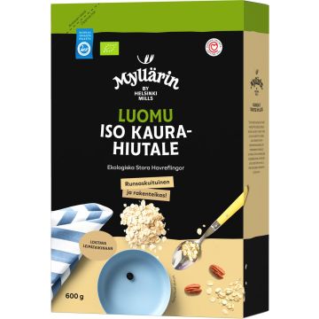 MYLLÄRIN LUOMU ISO TÄYSJYVÄKAURA- HIUTALE 600 G