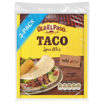 OLD EL PASO TACO SPICE MIX 3-PACK 75 G