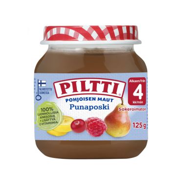 PILTTI POHJOISEN MAUT PUNAPOSKI 4KK 125 G