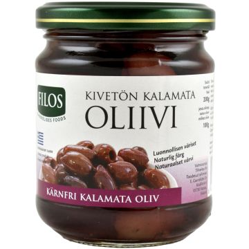 FILOS KALAMATA OLIIVI KIVETÖN SUOLAVEDESSÄ 100 G