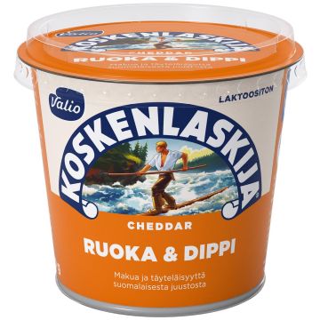 VALIO KOSKENLASKIJA RUOKA & DIPPI CHEDDAR LAKTON 250 G