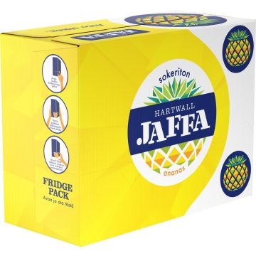 HARTWALL JAFFA ANANAS SOKERITON 0,33 TLK 12-PACK 3,96 L