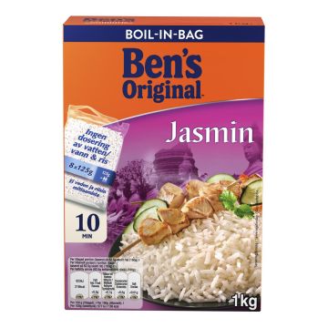 BEN'S ORIGINAL JASMIINIRIISI KEITINPUSSI 8X125G