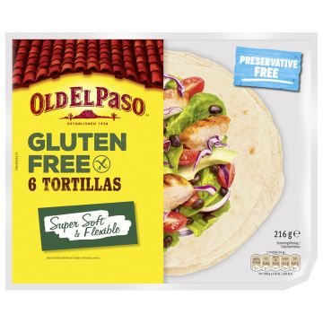 OLD EL PASO TORTILLA GLUTEENITON 216 G