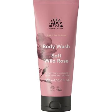 URTEKRAM LUOMU SOFT WILD ROSE BODY WASH 200 ML