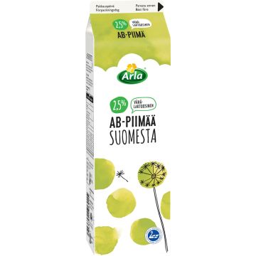 ARLA VÄHÄLAKT 2,5% AB-PIIMÄ SUOMI 1L