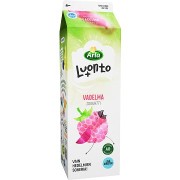 ARLA LUONTO+ AB VADELMAJOGURTTI LAKTON 1KG