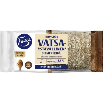 FAZER VATSAYSTÄVÄLLINEN HIIVATON SIEMENLEIPÄ 420 G