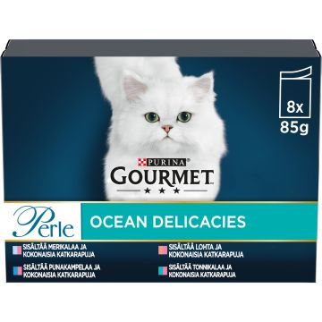 PURINA GOURMET PERLE SEA DELICACIES LAJ 8*85G 680 G