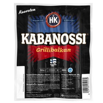 HK KABANOSSI GRILLIBALKAN 400 G