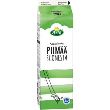 ARLA RASVATON PIIMÄ 0% SUOMI 1L