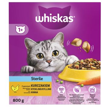 WHISKAS 1+ STERILE KANAA 800 G