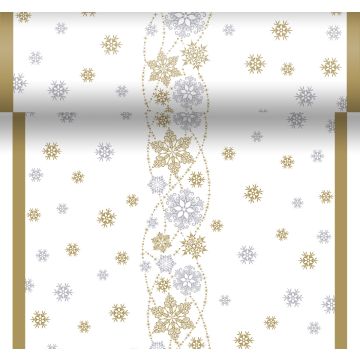 DUNI DUNICEL POIKKILIINA SNOW GLITTER VALKOINEN 0,4,X4,8m