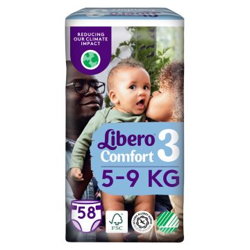 LIBERO COMFORT TEIPPIVAIPPA KOKO 3 5-9KG 58 KPL