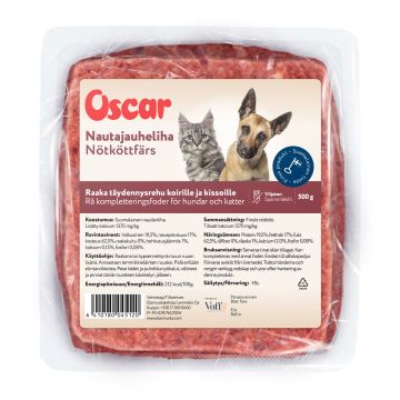 OSCAR NAUDANJAUHELIHA PAKASTE 500 G