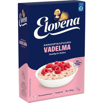 ELOVENA HETKI VADELMA ANNOSPIKAPUURO VÄHEMMÄN SOKERIA 420