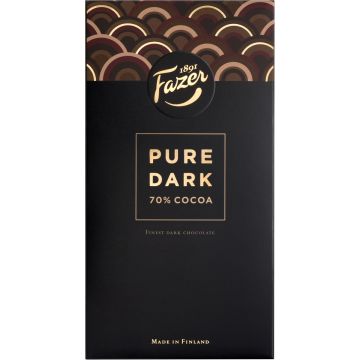 FAZER PURE DARK 70% COCOA TUMMA SUKLAALEVY 95 G