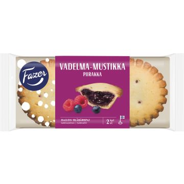 FAZER VADELMA-MUSTIKKAPIIRAKKA 2KPL 140 G