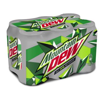 MOUNTAIN DEW NO SUGAR 0,33 TLK 6-PACK 1,98 L