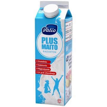 VALIO PLUS RASVATON MAITO 1L