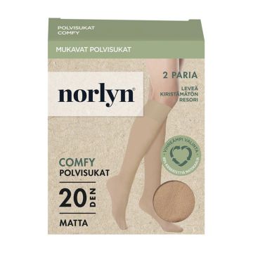 NORLYN COMFY POLVISUKKA 20DEN 2PR, SAND