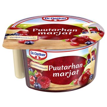 DR. OETKER PUUTARHAN MARJAT VANILJAKASTIKKEELLA 160 G