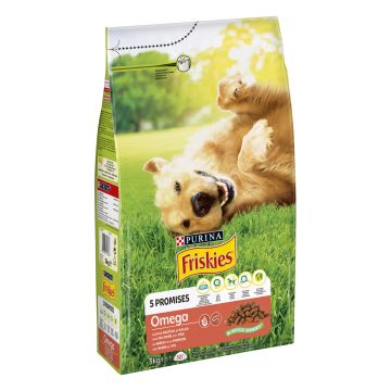 PURINA FRISKIES KOIRAN TÄYSRAVINTO OMEGA MAUKASTA NAUTAA & KALA 3 KG