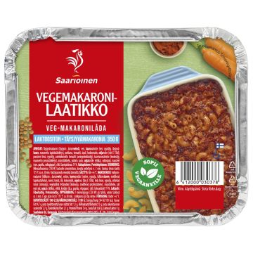 SAARIOINEN VEGGIES VEGEMAKARONILAATIKKO 350 G