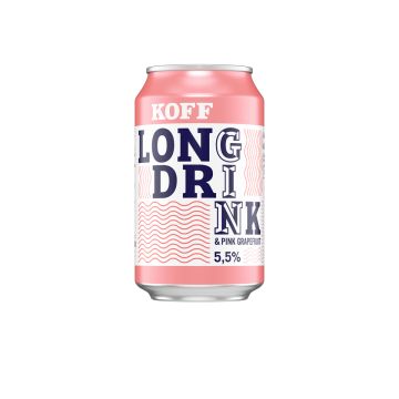 KOFF LONG DRINK 5,5% PINK GRAPERUIT TLK 330 ML