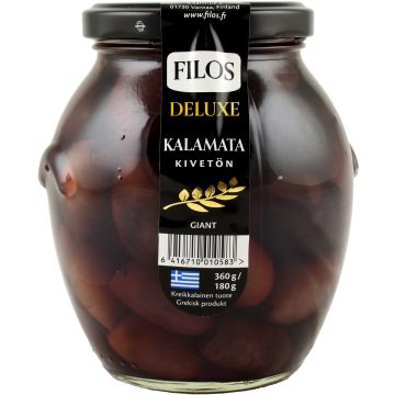 FILOS DELUXE KALAMATA OLIIVI KIVETÖN 360/180G 180 G