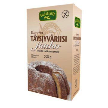 VILJATUOTE TUMMA TÄYSJYVÄ- RIISIJAUHO GTON 500 G