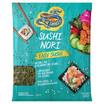 BLUE DRAGON SUSHI NORI PAAHDETTU MERILEVÄ 11 G