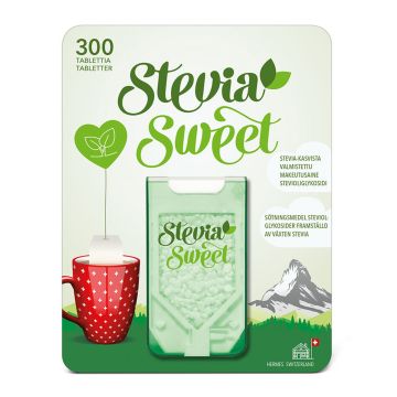 HERMESETAS STEVIA MAKEUTUSTABLETTI 300 KPL