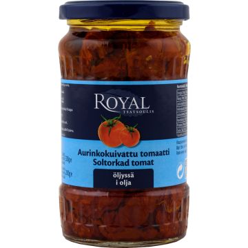 ROYAL AURINKOKUIVATTU TOMAATTI ÖLJYSSÄ 200 G