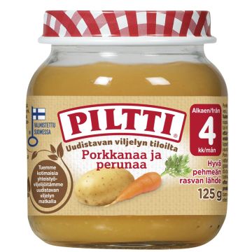 PILTTI PORKKANAA JA PERUNAA 4KK 125 G