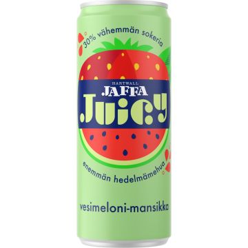 HARTWALL JAFFA JUICY VESIMELONI-MANSIKKA TLK 330 ML