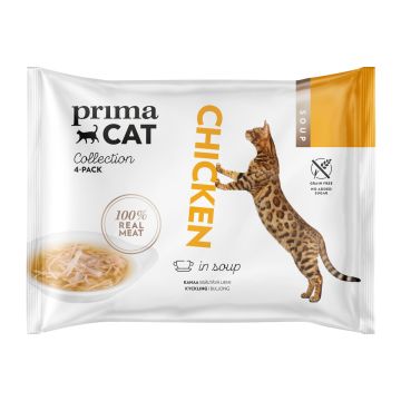 PRIMACAT SOUPS 4*40G KANANLIHAA LIEMESSÄ 160 G