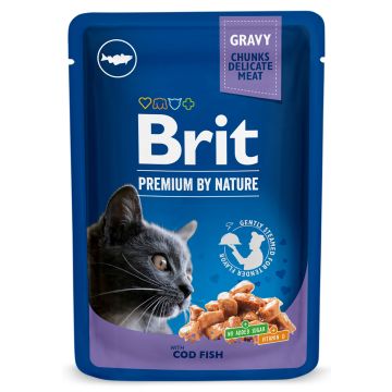 BRIT PREMIUM CAT ANNOSP. ADULT GRAVY COD FISH 100 G