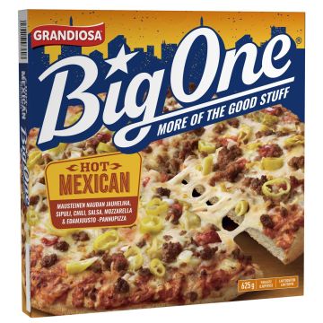 GRANDIOSA BIG ONE PAN PIZZA HOT MEXICAN 625 G