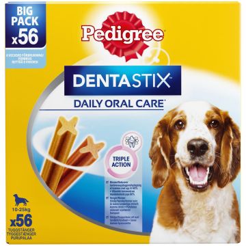 PEDIGREE DENTASTIX MEDIUM 56-PACK 1,44 KG