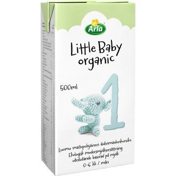 ARLA LITTLE BABY ORGANIC 1 LUOMU ÄIDINMAIDONKORVIKE 500 ML