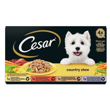 CESAR COUNTRY KITCHEN SELECTION 4*150G KASTIKE 600 G