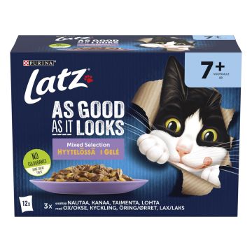 PURINA LATZ AGAIL SENIOR MIXED LAJ HYYT 12*85G 1,02 KG